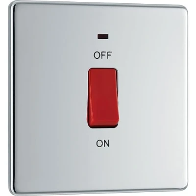 Image of BG Electrical Double Pole Cooker Control Unit with a Power Indicator