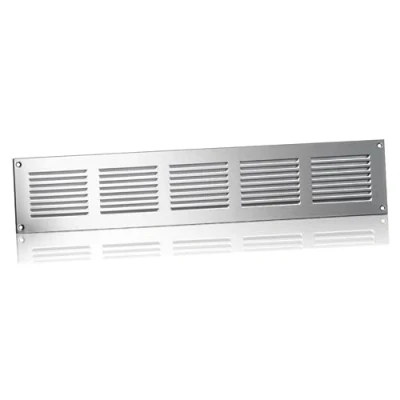 Image of 500x100mm / 20x4&quot; inch Stainless Steel Metal Air Vent Grille Cover with Insect Mesh Ventilation
