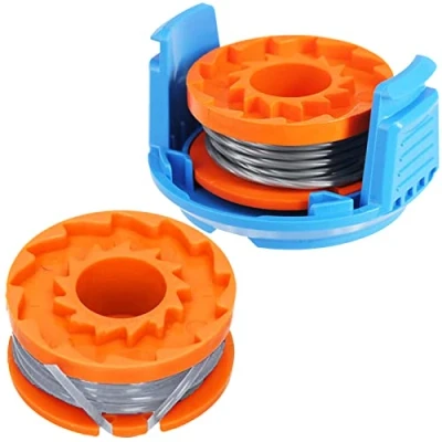Image of SPARES2GO 2 x Line Spools + Cover Compatible with Qualcast YT7403 08 GTLi20 Strimmer Trimmer