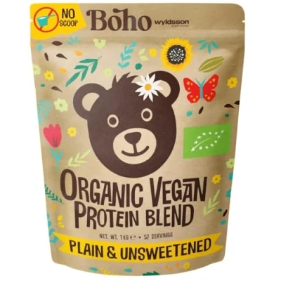 Image of Naked Organic Vegan Protein Powder Blend (1kg NO Scoop Included) Unsweetened with Minerals Plant