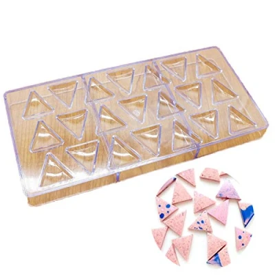 Image of DUBENS DIY Triangle Polycarbonate Chocolate Mould 3D Cake Fondant Candy Kicthen Baking Pastry Tools