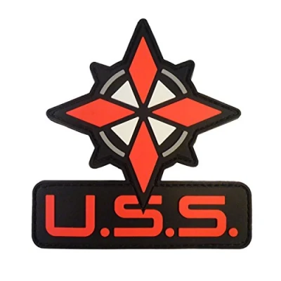 Image of 2AFTER1 Resident Evil Op Raccoon City USS Logo Umbrella Security PVC Rubber 3D Hook&amp;Loop Patch