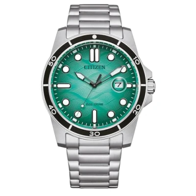 Image of Citizen Men Analogue Eco Drive Watch with Stainless Steel Strap AW1816 89L