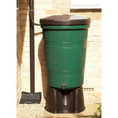 Image of Straight Limited Water Butt Stand for 200 Litre Black WBSTAND