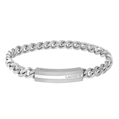 Image of Lacoste Adventurer Bracelet silvercoloured, Men&#039;s, Size: One Size, Silver coloured