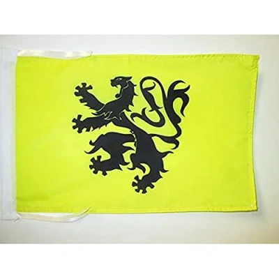 Image of AZ Flag Pays de Léon 18&#039;&#039; x 12&#039;&#039; 100% Polyester Léonais in Brittany Small Banner with Two Cords Fade Resistant Vivid Colors 18x12 45x30 Cm