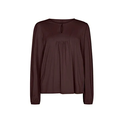 Image of SOYACONCEPT Women&#039;s Sc marica Blouse, 8910 Coffee Bean, S