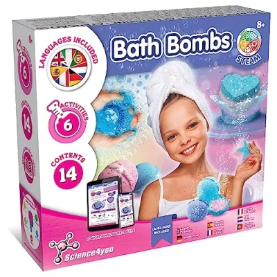 Image of Science4you Make Your Own Bath Bombs Kids +8 Years Old Educational Science Kits: 6 Scientific Experiments, Stem Toys, Creative Gift Set for Girls Ages 8 9 10, [Multiple]
