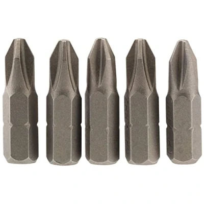 Image of Draper Cross Slot Insert Bit, 1/4&quot; Hex, 25mm Long, No.2 (Pack of 5)