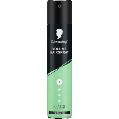 Image of Schwarzkopf Hairspray Volume 250ml, Hold Level 4 Hair Styling, for Fine Hair, Hairspray, Vegan Formula*