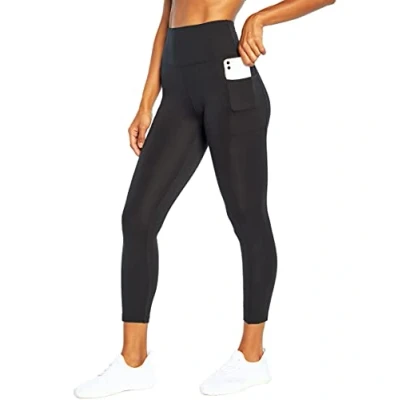 Image of Bally Total Fitness Women&#039;s High Rise Pocket Ankle Legging, Black, X Large