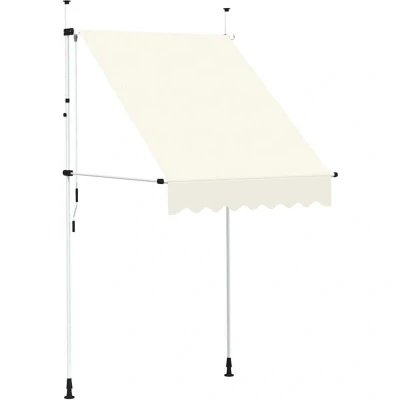 Image of vidaXL Manual Retractable Awning 150 cm Cream