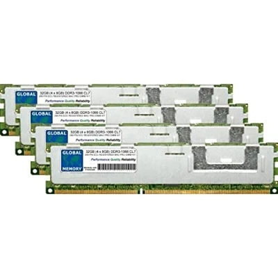 Image of 32GB (4 x 8GB) DDR3 1066MHz PC3 8500 240 PIN ECC REGISTERED DIMM (RDIMM) MEMORY RAM KIT COMPATIBLE WITH APPLE MAC PRO (EARLY 2009 MID 2010 2012)