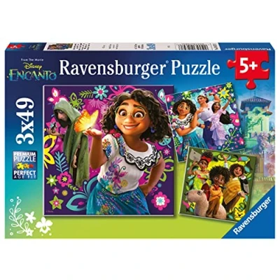 Image of Ravensburger Disney Encanto Jigsaw Puzzle for Kids Age 5 Years Up The Magic Awaits 3x 49 Pieces