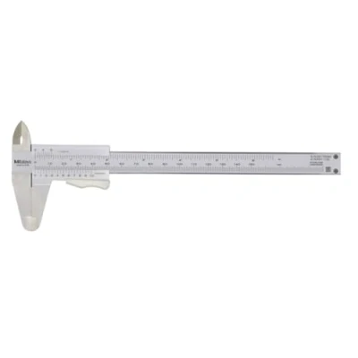 Image of Mitutoyo 531 122 Precision Measuring Slide Calliper with Torque Clamp DIN 862 0 150 mm