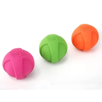 Image of Hartz DuraPlay Ball Squeaky Latex Dog Toy, Medium 3 Pack