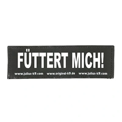 Image of Interchangeable Patches, 1 pair, FÜTTERT MICH!, Size: Large, Black