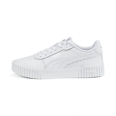 Image of Puma Women&#039;s Carina 2.0 Sneaker, White Silver, 5.5 UK