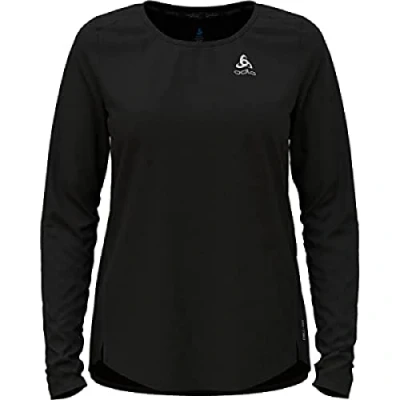 Image of Odlo Women Long Sleeve Running Shirt ZEROWEIGHT CHILL TEC, loden frost, XL