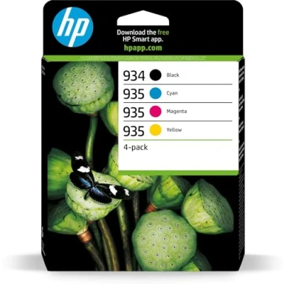 Image of HP 934 Black/935 Cyan/Magenta/Yellow 4 pack Original Ink Cartridges