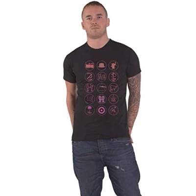Image of PINK FLOYD T Shirt Symbols Band Logo Official Unisex Black XL