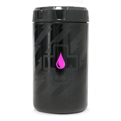 Image of Muc Off 326 Tool Bottle Waterproof Storage For Bike Tools And Spare Tubes Fits Into Any Standard Sized Bicycle Cage, Black