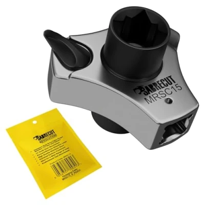 Image of SabreCut 1 x MRSC15 Compact Dual Drive Palm Finger Ratchet 1/4&quot; Hex and Square Drive, 72 Tooth Gear High Torque (27.5Nm) Professional Stainless Steel Tool