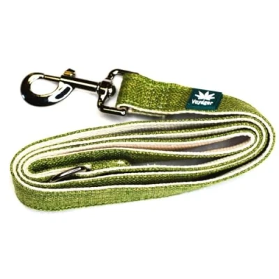 Image of Voyager Hemp Dog Lead, Green Made with Premium, Strong Material Comfortable and Secure Fit Perfect Choice for Reliable Convenient Outings 122cm Length
