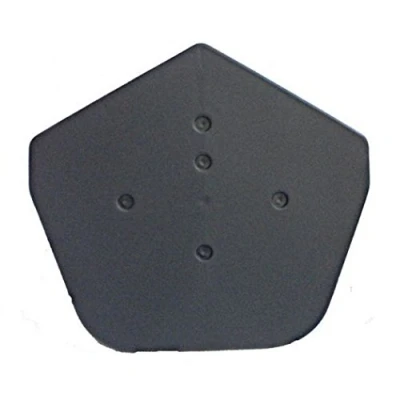 Image of Klober Dry Verge Ridge End Cap with Free Fixing Screws Grey Square Line