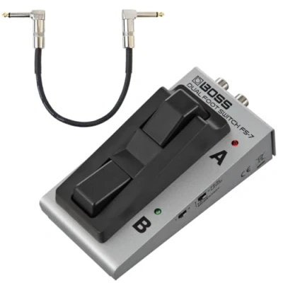 Image of Boss FS 7 Dual Footswitch Foot Switch + Keepdrum Patch Cable 30 cm