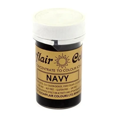 Image of Sugarflair Food Colouring Gel Paste Icing Colour Navy
