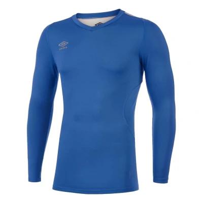 Image of Umbro Mens Elite V Neck Base Layer Top (Royal Blue) Size Medium