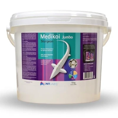 Image of NT Labs Medikoi Sturgeon Multi Season, Complete Feed For Sturgeon, Ideal All Year Round Feeding, Fast Sinking Pellet, Highly Palatable Pond Fish (5 kg)(8 mm)(Jumbo)
