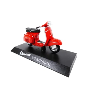 Image of OPO 10 Collection miniature scooter 1/18 compatible with Piaggio Vespa 125 GTR red 1971 Ves0038