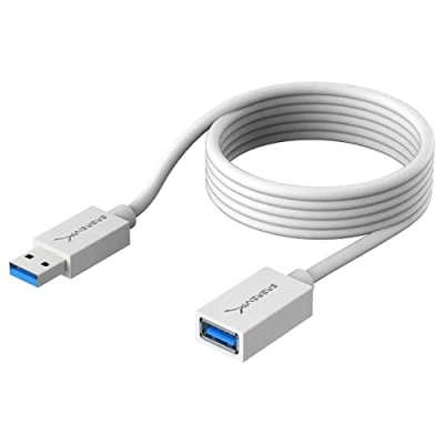 Image of SABRENT USB Extension Cable 1.8M, A 3.0 Male to Female, Data Sync Extender Cord 5Gbps High Speed for Charging Cable, Stick, Printer, PS4/5, Hub, External Hard Drive, etc (CB 306W)