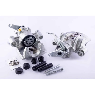 Image of 42535110, 42536630, 42548181, 42548187, 42554777 Brake caliper HELLA 8AN 355 788 831 Grey Cast Iron without holder IVECO: DAILY 6 Pritsche/Fahrgestell