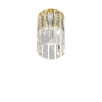 Image of KOLARZ Prisma golden crystal ceiling light