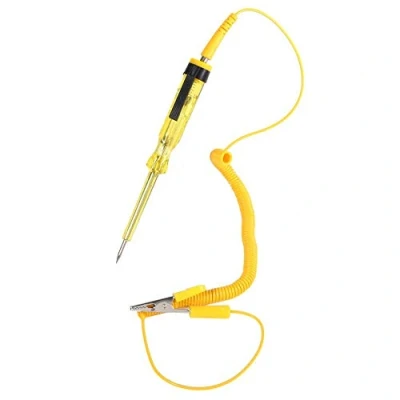 Image of Car Fuse Tester, Keenso 6V/24V Continuity Test Light Electrical Circuit Tester Automotive Auto Probe for Low Voltage Systems, Fuse, Switch, Wires(yellow)