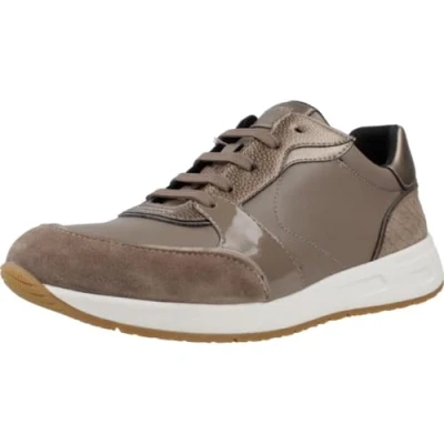 Image of Geox Women&#039;s D Bulmya A Sneaker, Dk Taupe, 8 UK