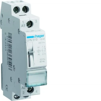 Image of Hager epn519 Rolling 12 V, 16 A, 1 NA + 1NC