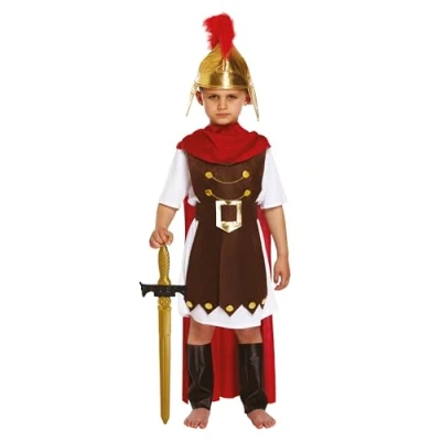 Image of Lizzy Children&#039;s Roman General Costume (Large / 10 12 Years) Kids Boys school Pretend Theme Party Fancy dress outfit Accessory Cosplay, World Book Day Halloween
