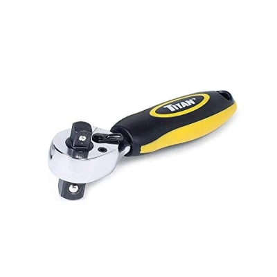 Image of Titan Tools 12051 3/8 and 1/2 Inch Drive Stubby Ratchet Multi Colour