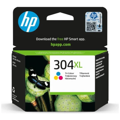 Image of HP 304XL Tri color Original Ink Cartridge