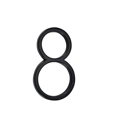 Image of Floating house numbers height 6in(15.5cm) black door sign large numbers,house signs (8)