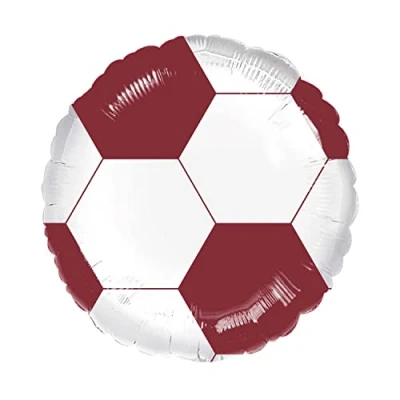 Image of Amscan 9915983 Maroon &amp; White Football Fb