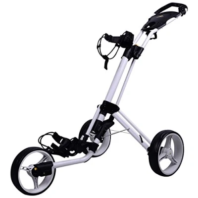 Image of Powakaddy Twinline 4 Push Cart 2014 White
