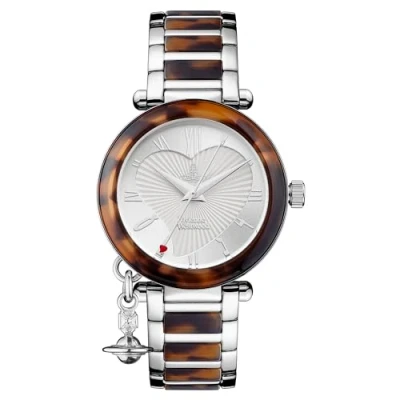 Image of Vivienne Westwood Women&#039;s Orb Quartz Analogue Display Watch with Silver Dial and Multi Colour Stainless Steel Bracelet VV006SLBR