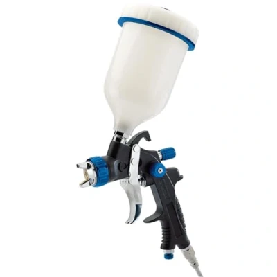 Image of Draper HVLP Air Spray Gun with Composite Body and Gravity Fed Hopper, 600ml