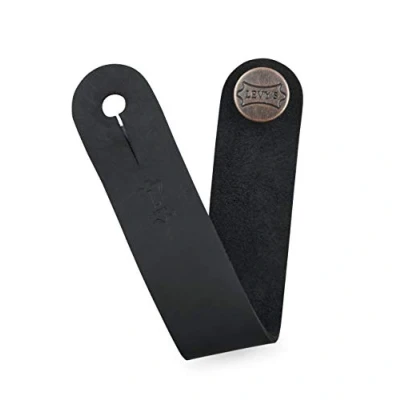Image of Levy&#039;s Leathers MM18CH BLK Accessories Leather Headstock Strap Adapter Black