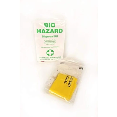 Image of Body Fluid Disposal Kit Single Blood Vomit And Urine Cleaning First Aid Bag